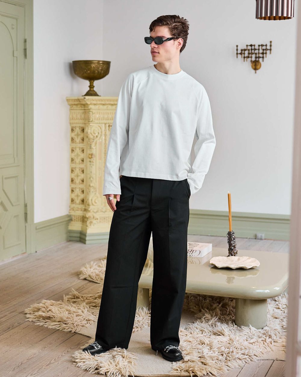 Raglan Longsleeve T-shirt White